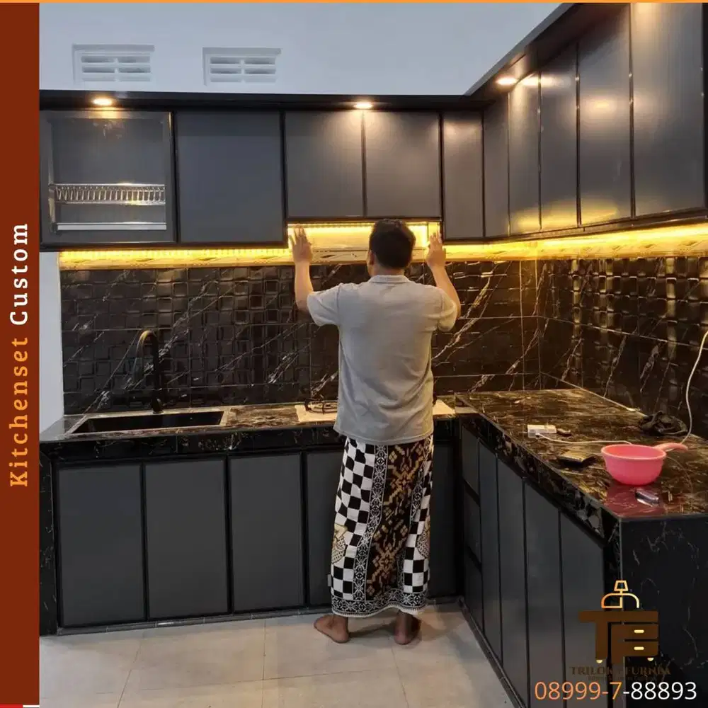 Kitchen Set Custom Modern | Sesuai Ukuran | Material Berkualitas