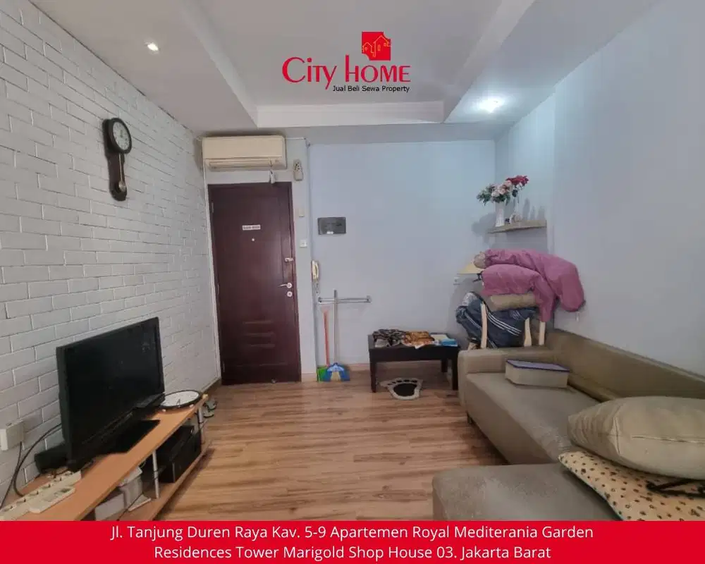 HARGA MURAH! Sewa Apartemen 3BR Siap Huni di Mediterania Garden 2