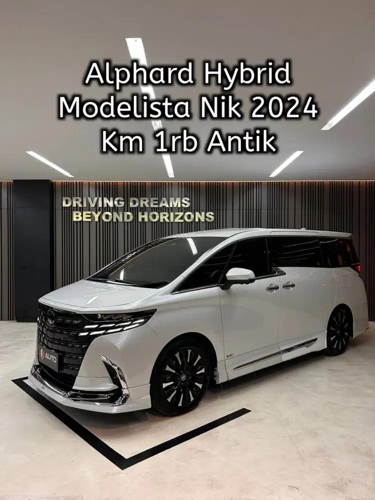 Toyota Alphard 2.5 Hybrid Modelista 2025 HEV Putih Km1rb Nik 2024 B272
