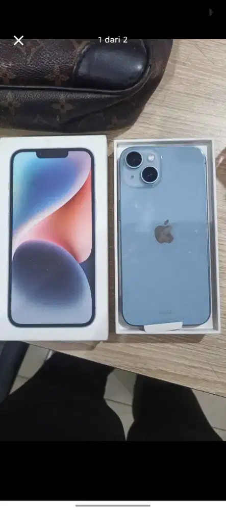 Iphone 14 second like new cukup ktp aja free 2 kali
