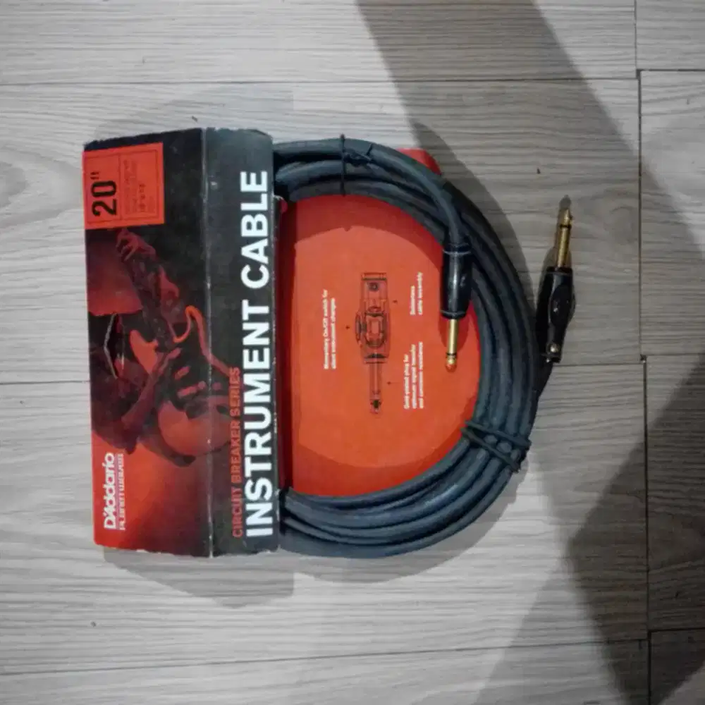 Instrumen kabel jack Guitar D'addario planet waves  20ft