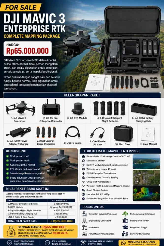 Dji Mavic 3 | Drone | Pemetaan | Geodesi | RTK | Mapping | Drone
