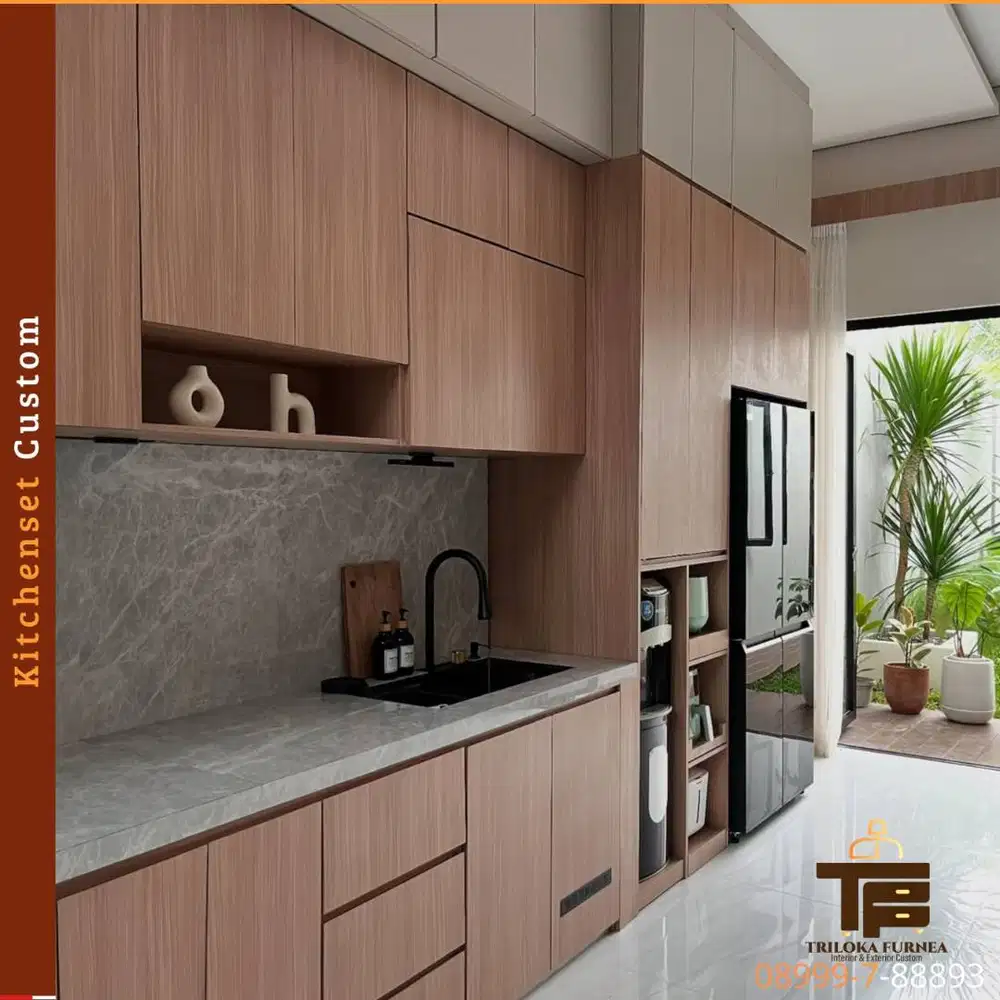 Kitchen Set Custom Berkualitas | Gratis Desain Premium