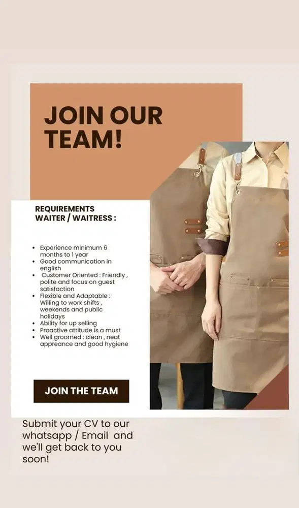 Need urgent F&B staff