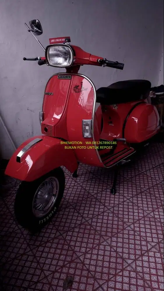 Vespa PX 150 1980 Original Merah (Red Ferrari)