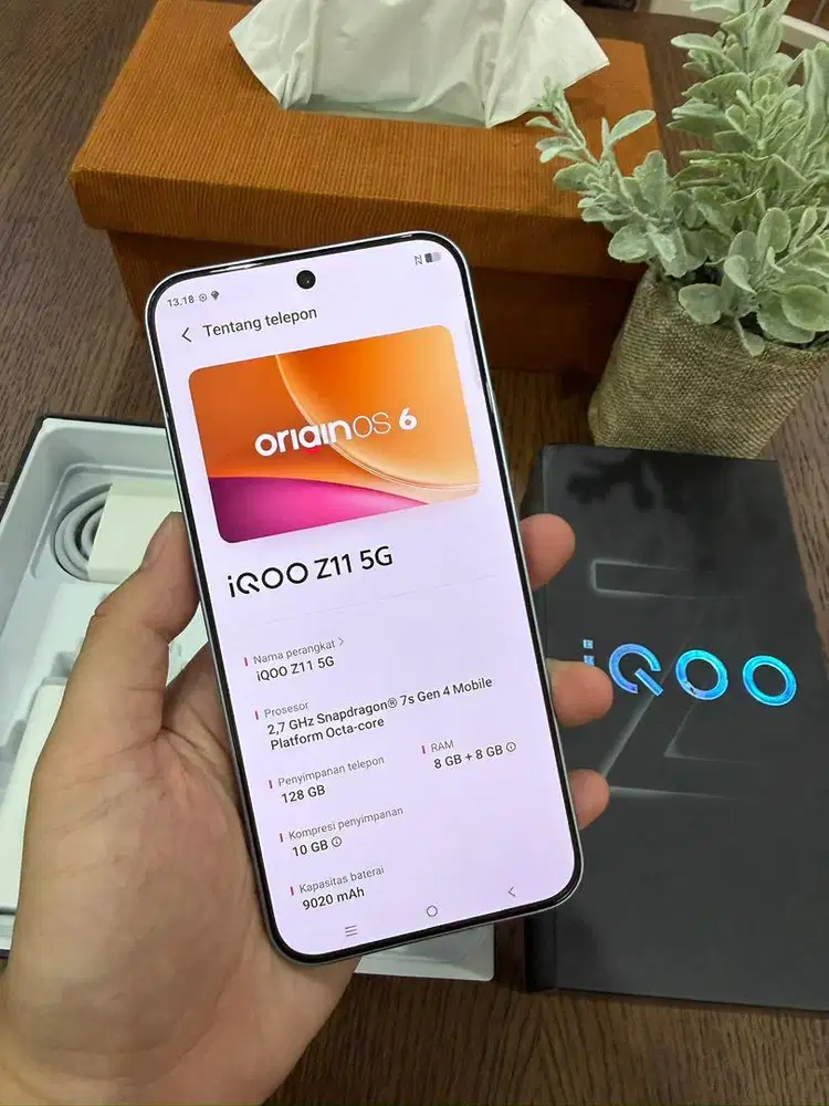 iqoo z11 8/128 btre 9000 mah garansi tahun depan2027