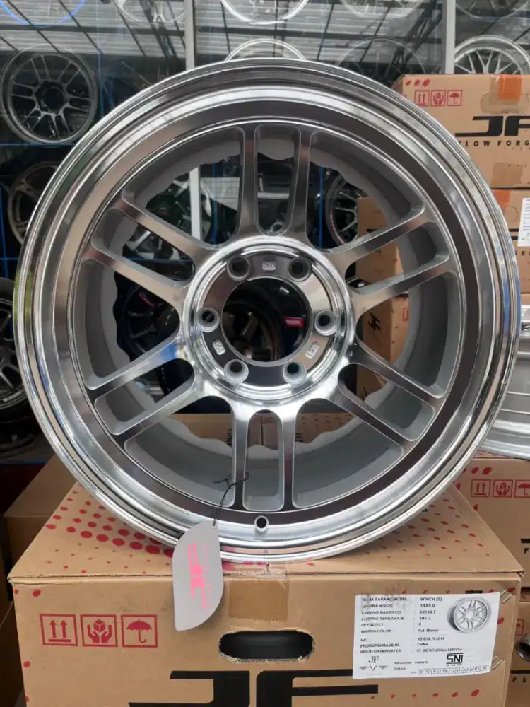 Enkei rpt1 ring 18 lebar 9 pcd 6x139,7 ET 0 full mirror