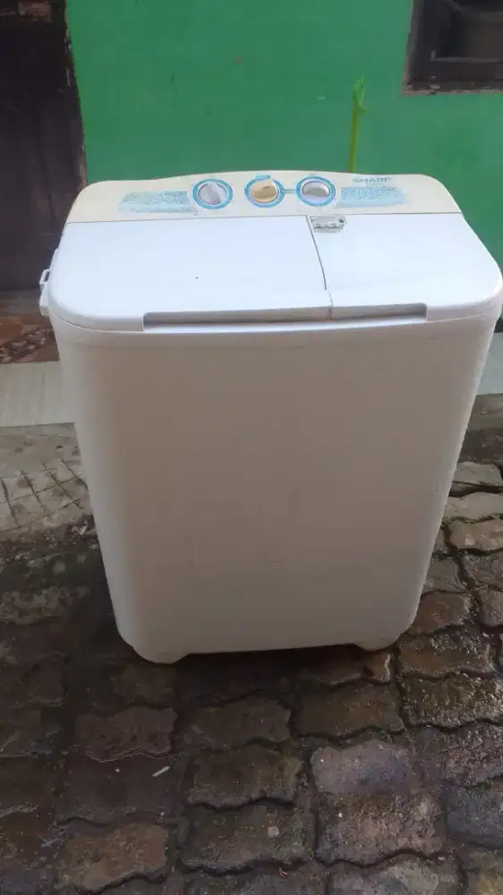 Mesin cuci Sharp 7kg noken normal dipakai