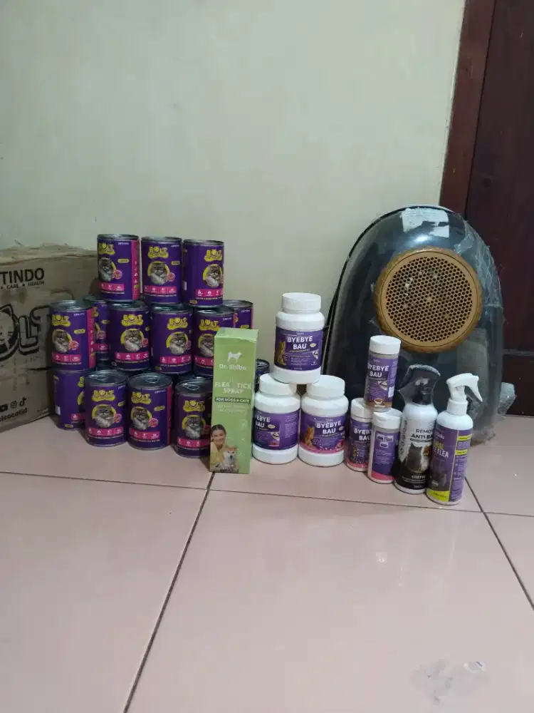 Perlengkapan kucing & makanan baru & prelove