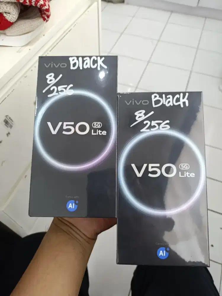 Vivo V50lite 5g 8/256 hitam New segel bnib
