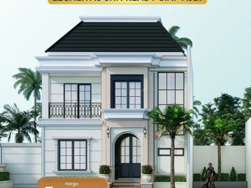 Rumah 2 Lantai Mewah di Lokasi Premium Sleman, SHM Sudah Pecah per Unit