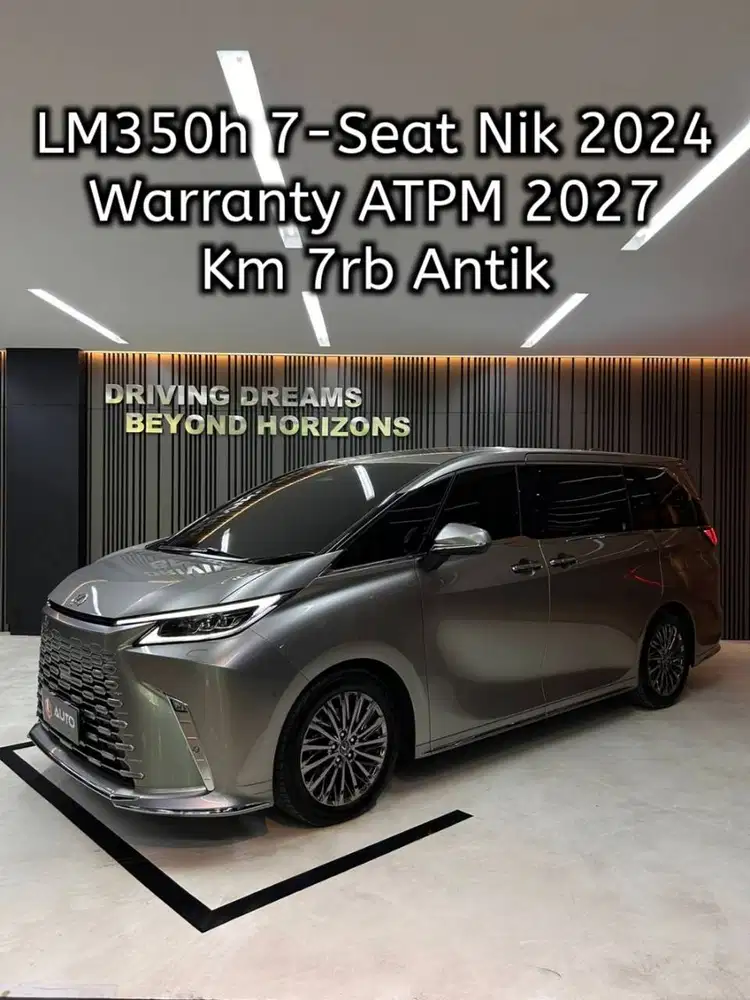 Lexus LM350 Hybrid LM350H 2025 Sonic Titanium Km7rb B2752UYK Nik 2024