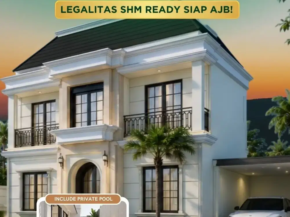 Jarang Ada! Rumah Mewah 2 Lantai Sleman, Private Pool, SHM/PBG Aman, Akses Strategis