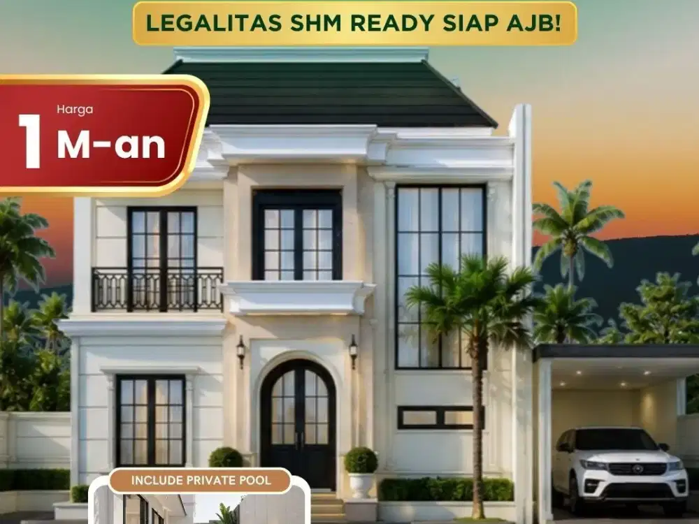 Upgrade Gaya Hidup Anda! Rumah Mewah 2 Lantai dengan Private Pool di Lokasi Terlaris Sleman.