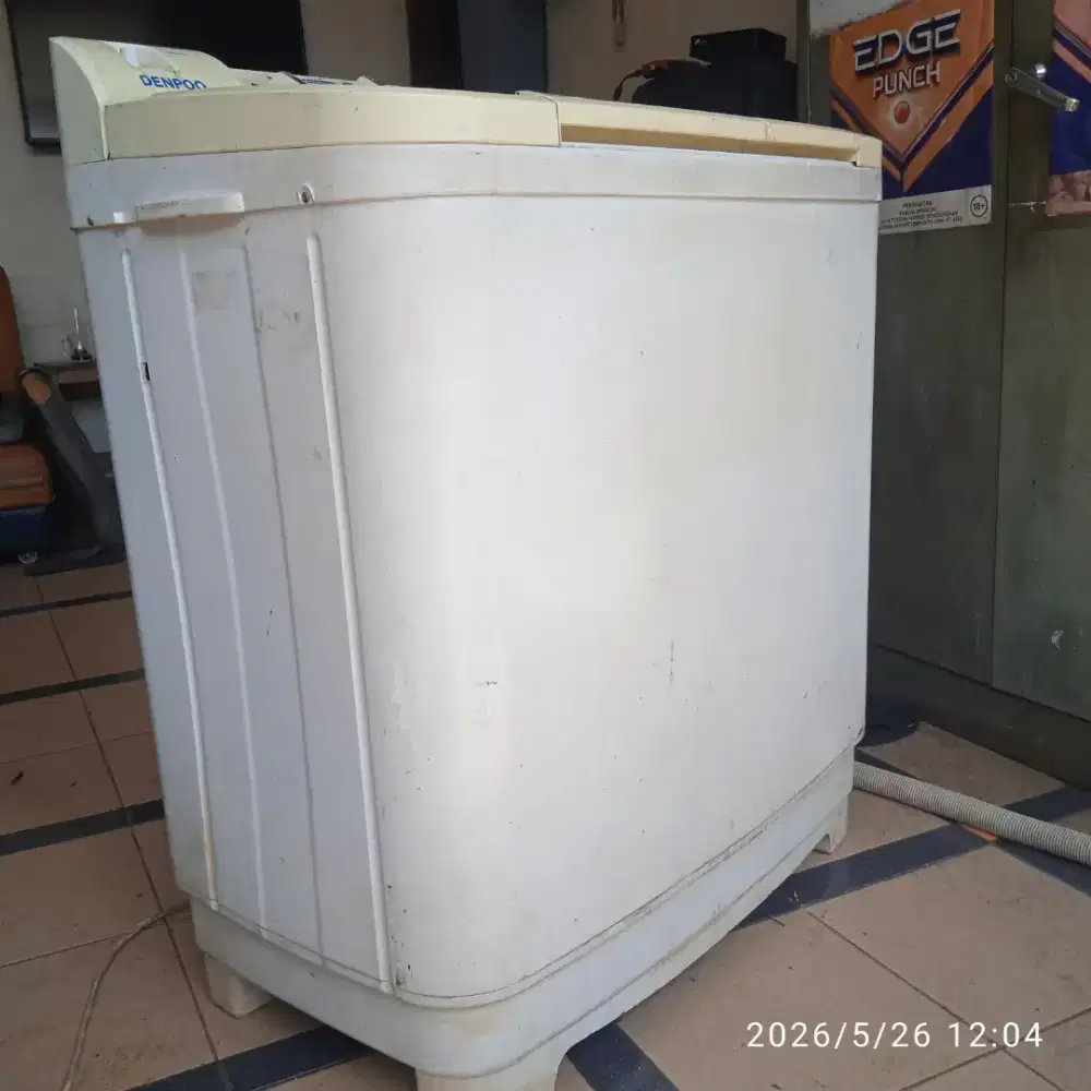 DIJUAL mesin cuci dua tabung merk DENPOO kapasitas 9,2 kg