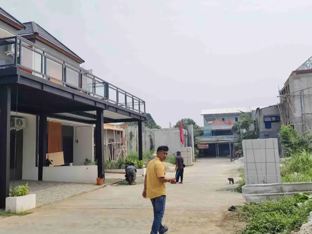 Cluster mewah pinggir jalan Raya utama kampung sawah bisa DP suka2 KPR dibantu sampai Akad