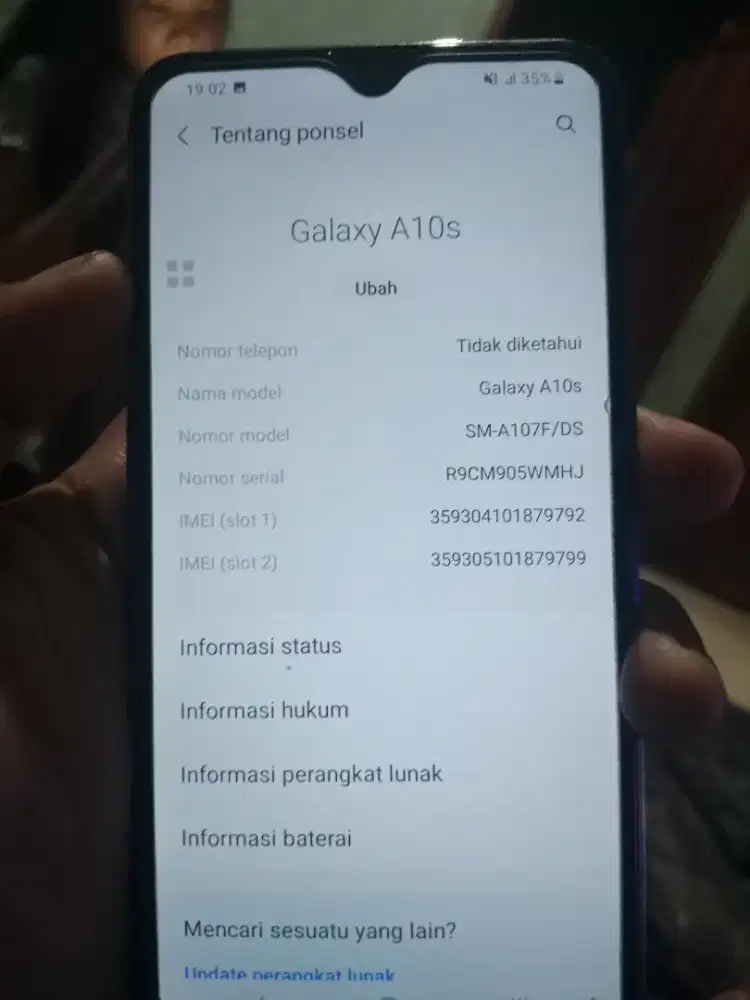 Dijual HP Samsung a10s