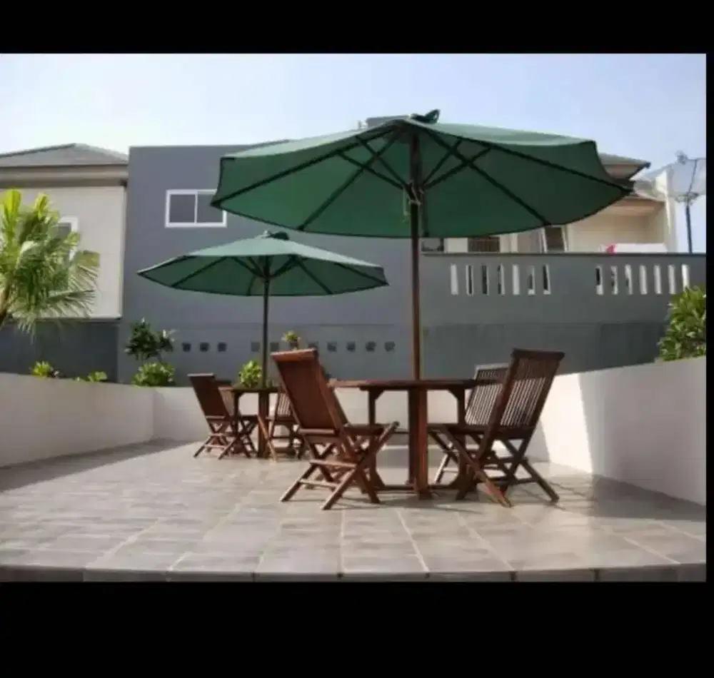 Set Meja payung taman /cafe