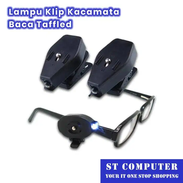 Lampu Klip Kacamata Baca Taffled