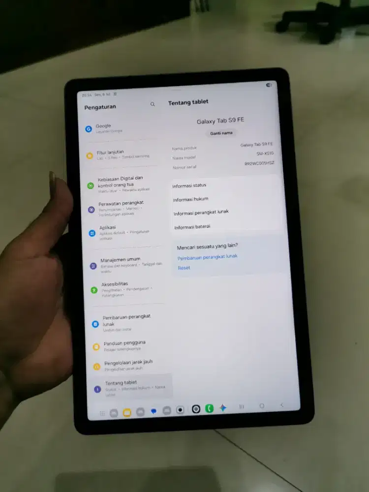 Samsung tab s9 fe wifi 6/128 gb