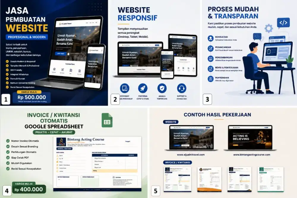 Jasa Pembuatan Website Company Profile | Landing Page | UMKM