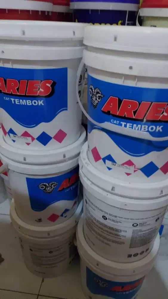 cat tembok aries putih pail 20kg cat putih murah