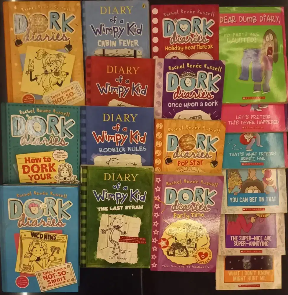 Buku KOLEKSI Dork diaries, Diary of a Wimpy, Dear Dumb Diary