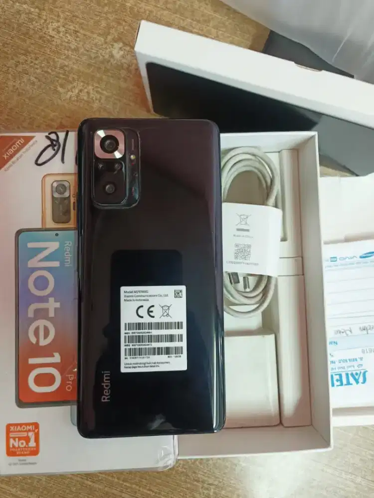 redmi Note 10 pro ram 8/128 nfc 
fullset ORI