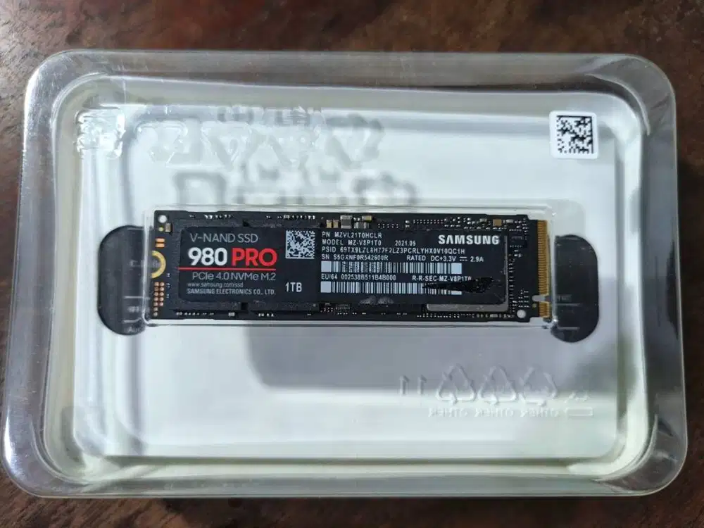 NVME SSD Samsung 980Pro 1TB (PCIe 4.0) + PCIe to NVME Card/Adaptor