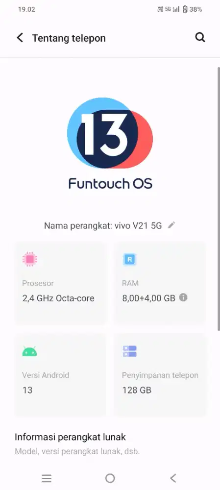 Vivo V21 5G 8+4/128