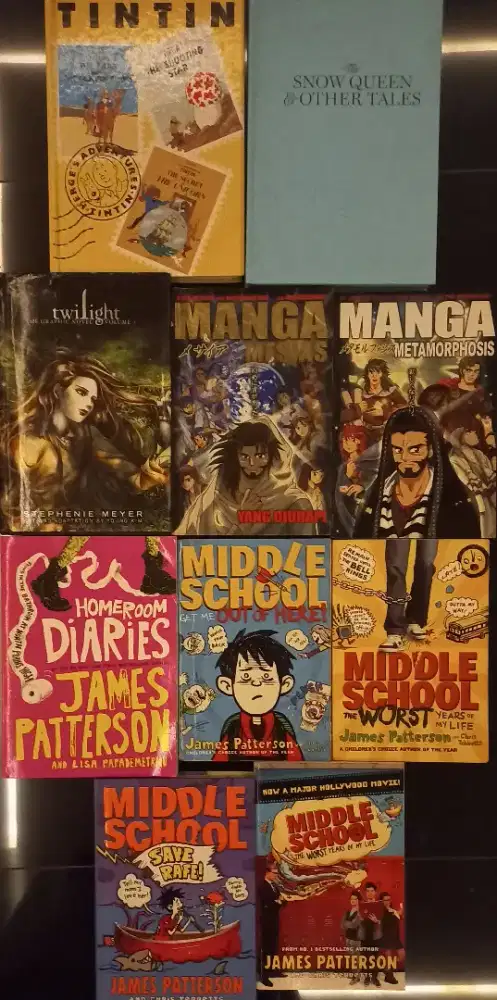 Buku KOLEKSI Middle School-Manga-Conan-Naruto-Carfield