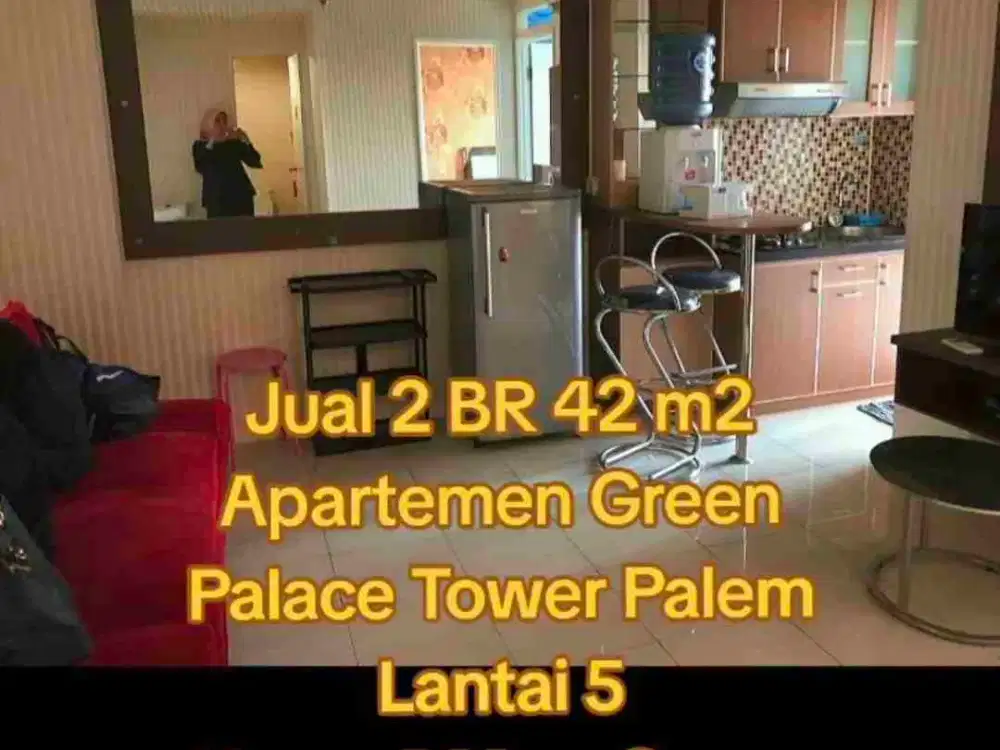 jual butuh Apart Green Palace 2br BESAR 42M² SHM full furnished kalibata city jakarta selatan