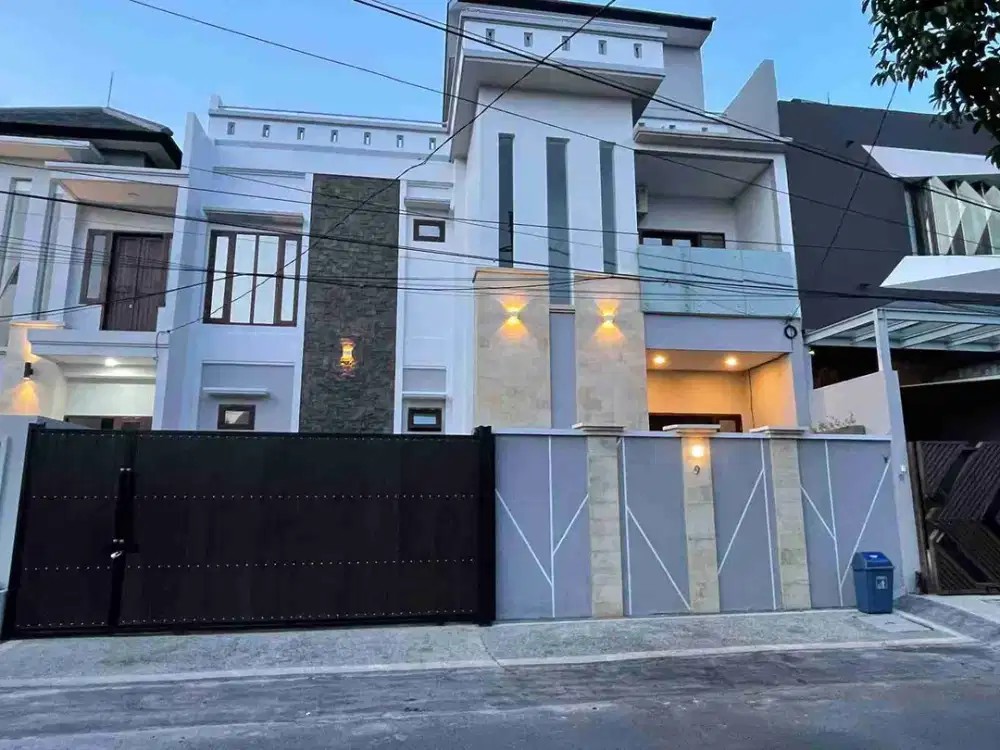 Rumah Elit 3Lt Furnish Pusat Bisnis Kuliner Ciung Wanara Renon Jl8mtr