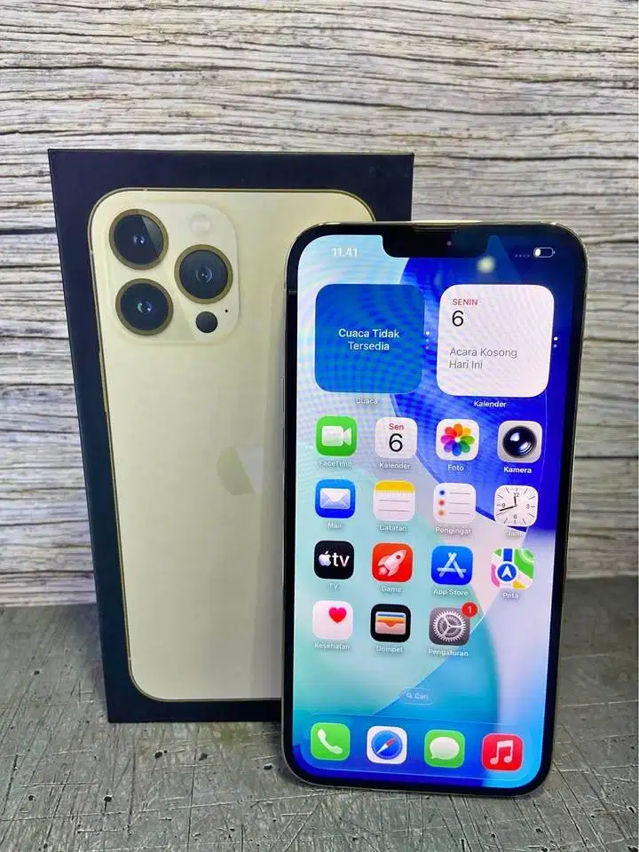 Second IPHONE 13 PROMAX 128gb GOLD INTER Mantapp