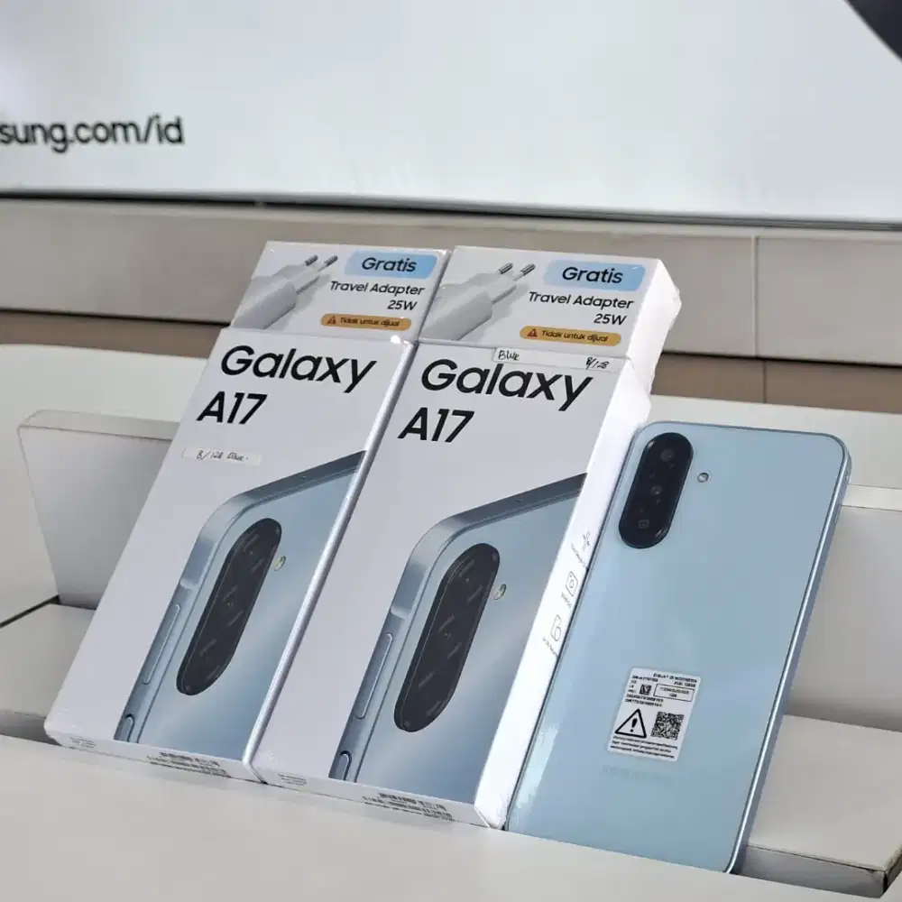Jual cepat Samsung A17 ram 8/128 garansi sein kondisi segel