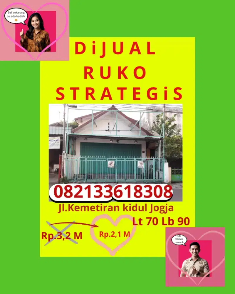 Dijual ruko strategis di Jogja