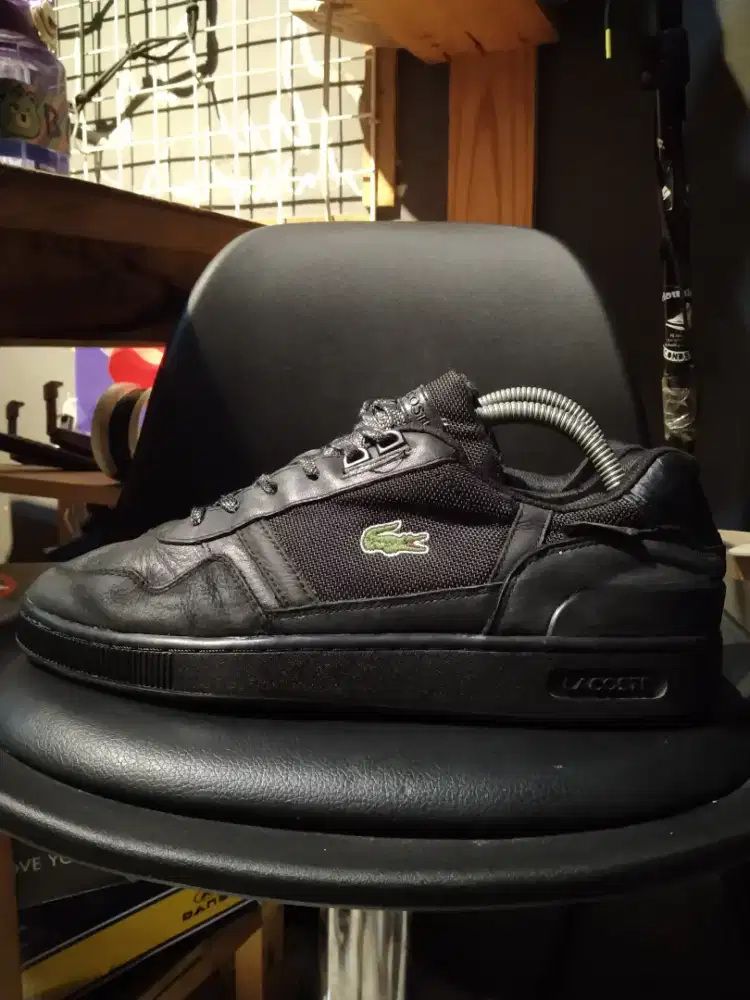 Lacoste full black kondisi terbaik