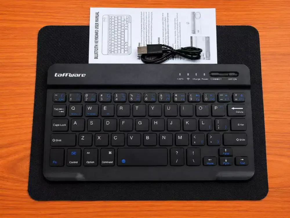 Taffware Keyboard Wireless Mini Bluetooth IOS Android Rechargeable