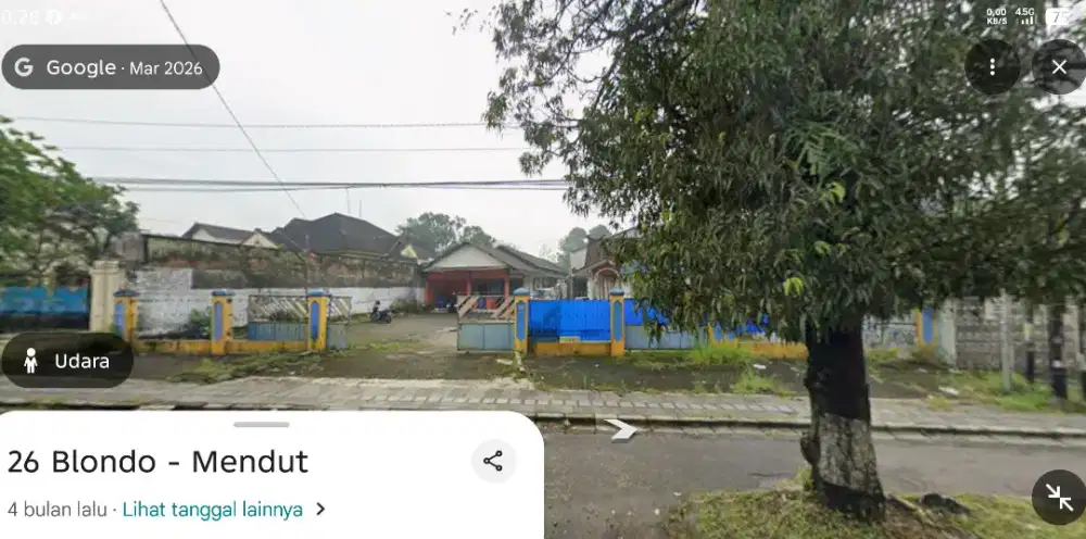 Dijual rumah dan gudang pinggir jalan raya blondo- Mendut mungkid Mgl