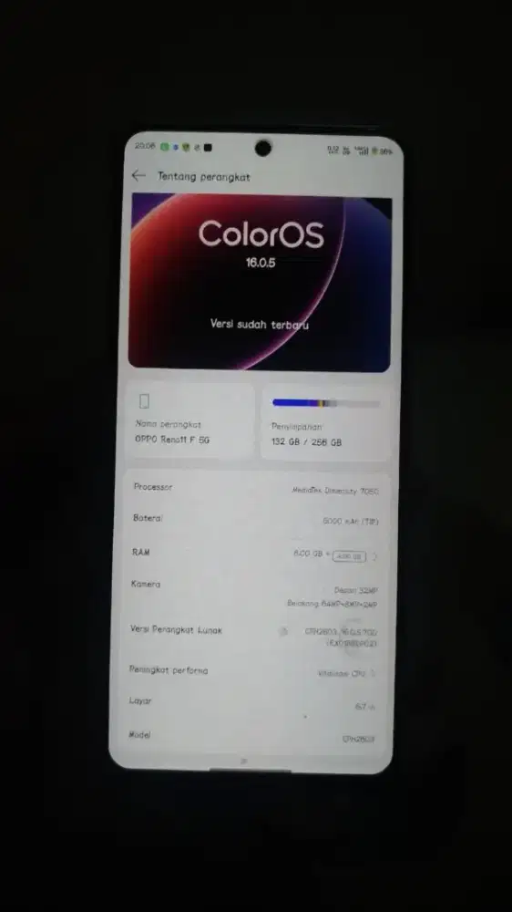 Oppo Reno 11 f ke lengkapan nya hp sama casan ajah