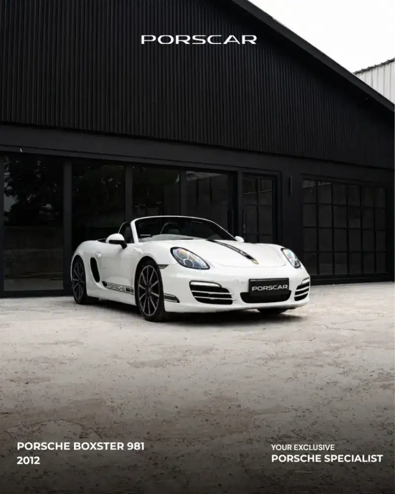 PORSCHE BOXSTER 981 PUTIH 2012
