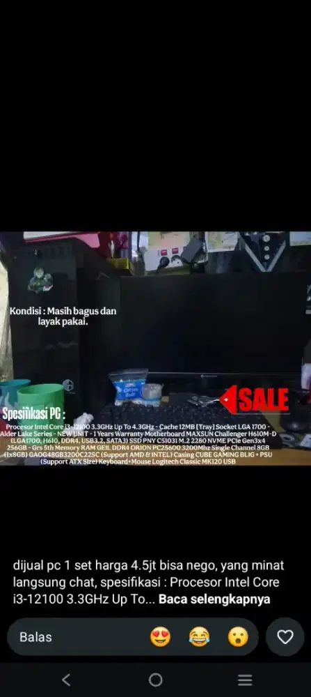 Jual PC rakitan