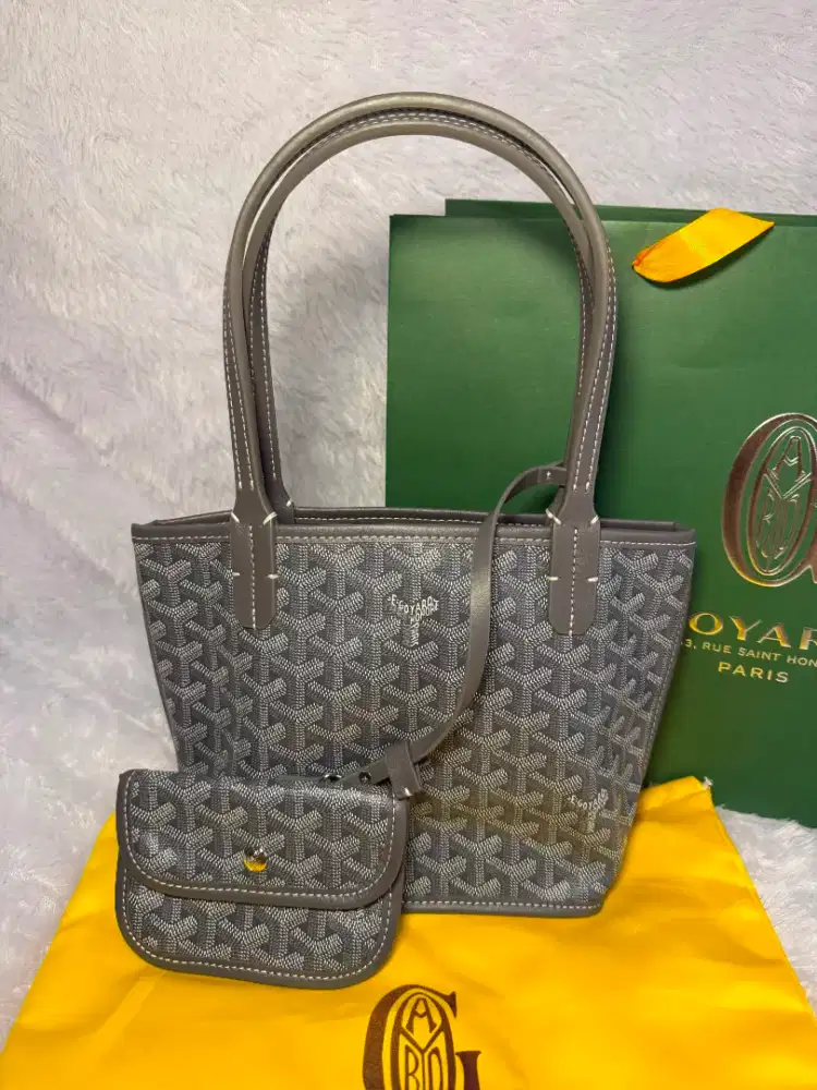 Tas preloved Goyard Anjou Mini Grey