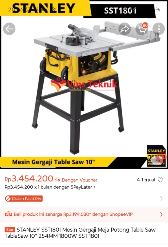 table saw stanley sst1801