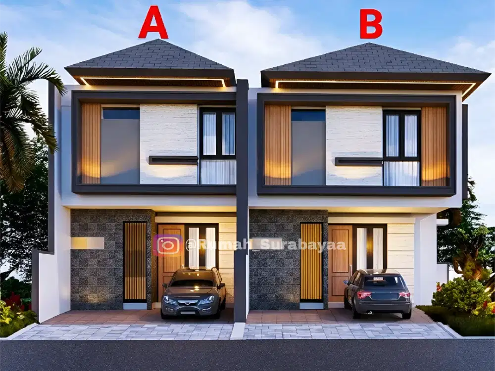 Rumah di Taman Pondok Indah Wiyung dkt Kebraon, Gunungsari, Surabaya Barat
