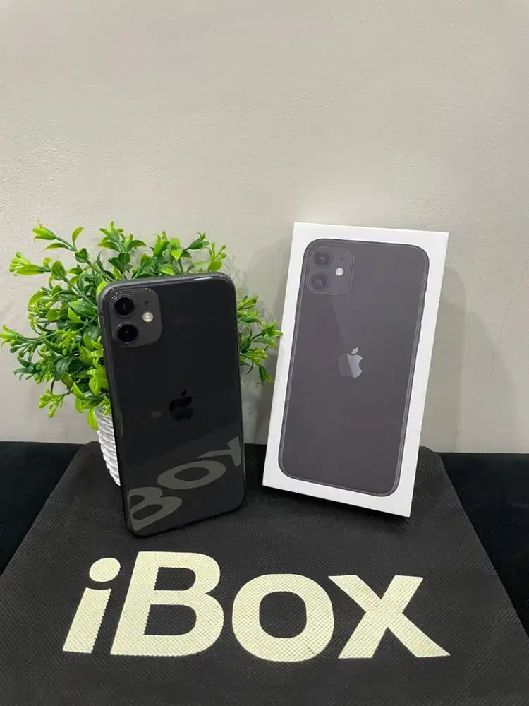 IPhone 11 64GB iBox Black mulus Fullset BH 94% 3Utool 100 Permanent
