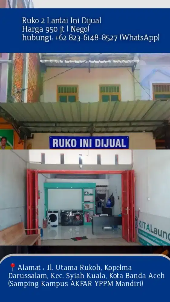 RUKO INI DIJUAL CEPAT!!!