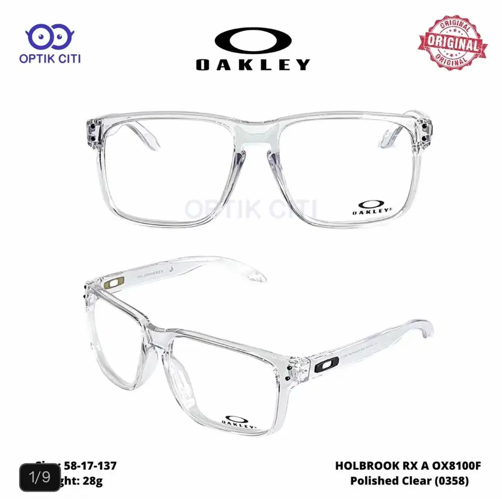 kacamata oakley HOLBROOK RX A clear original