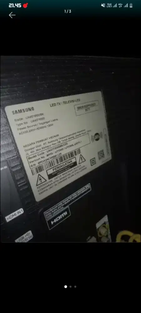 Tv samsung smart 43 inch