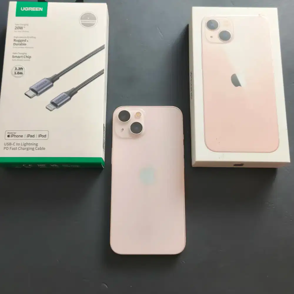 IPHONE 13 PINK 256GB EX GARANSI RESMI IBOX